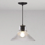 Hammersmith Pendant Light Fluted Glass (different sizes and finishes available)